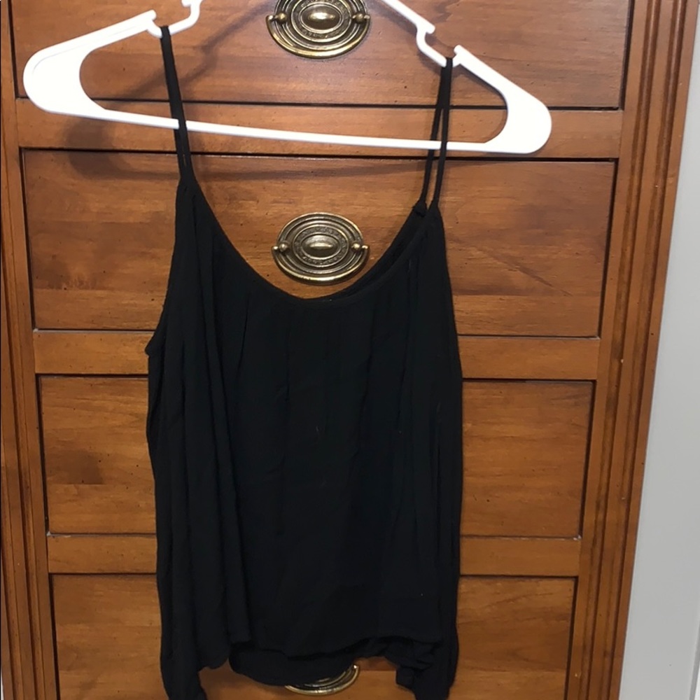 Black off shoulder tank top